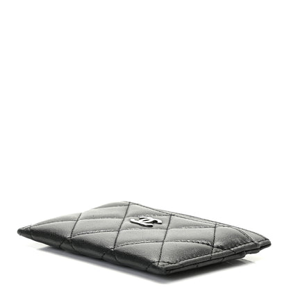 Chanel Lambskin Quilted Card Holder Black 5 of 8