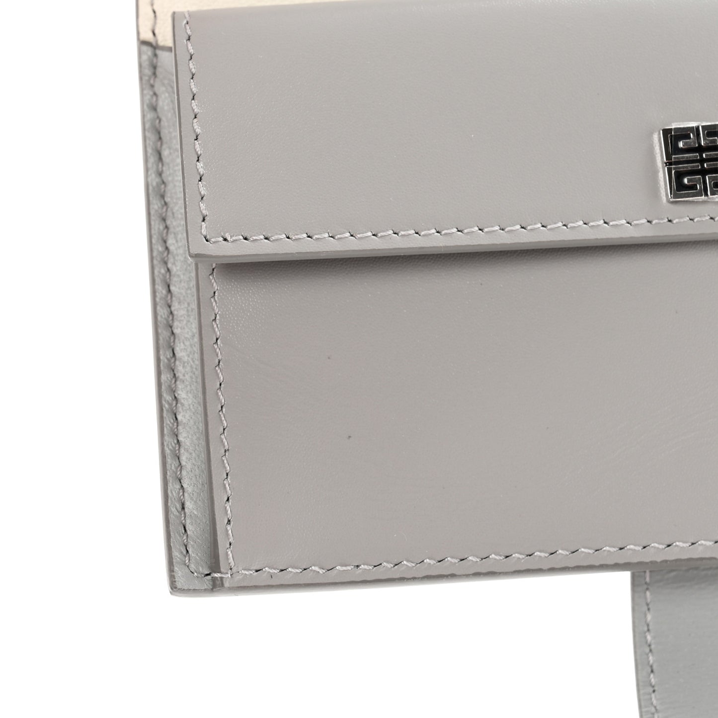Smooth Box Calfskin 4G Wallet Cloudy Grey