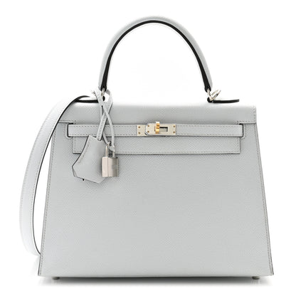 Hermes Epsom Kelly Sellier 25 Gris Platine 1 of 11