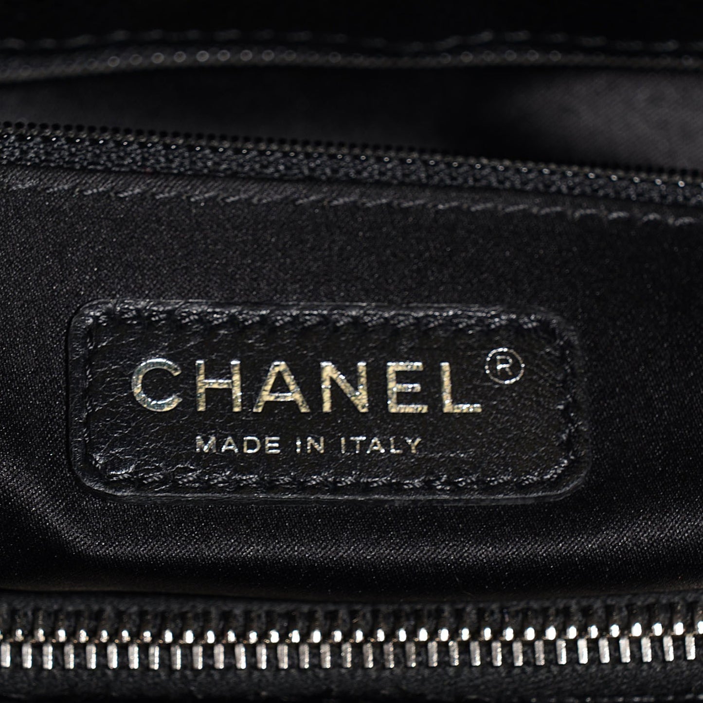 Caviar Quilted Grand Shopping Tote GST Black