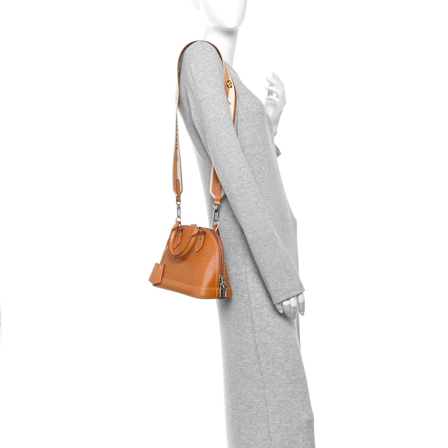 Louis Vuitton Epi Jacquard Alma BB Honey Gold 2 of 10