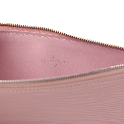 Louis Vuitton Epi Felicie Chain Wallet Zippered Insert Rose Ballerine 6 of 8