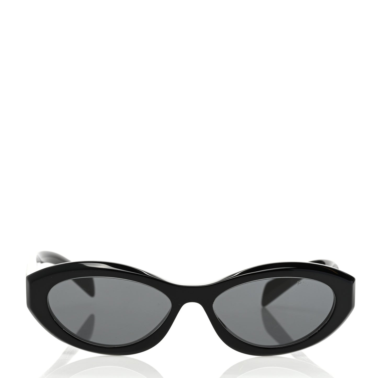 Acetate Oval Sunglasses SPR 26Z Black