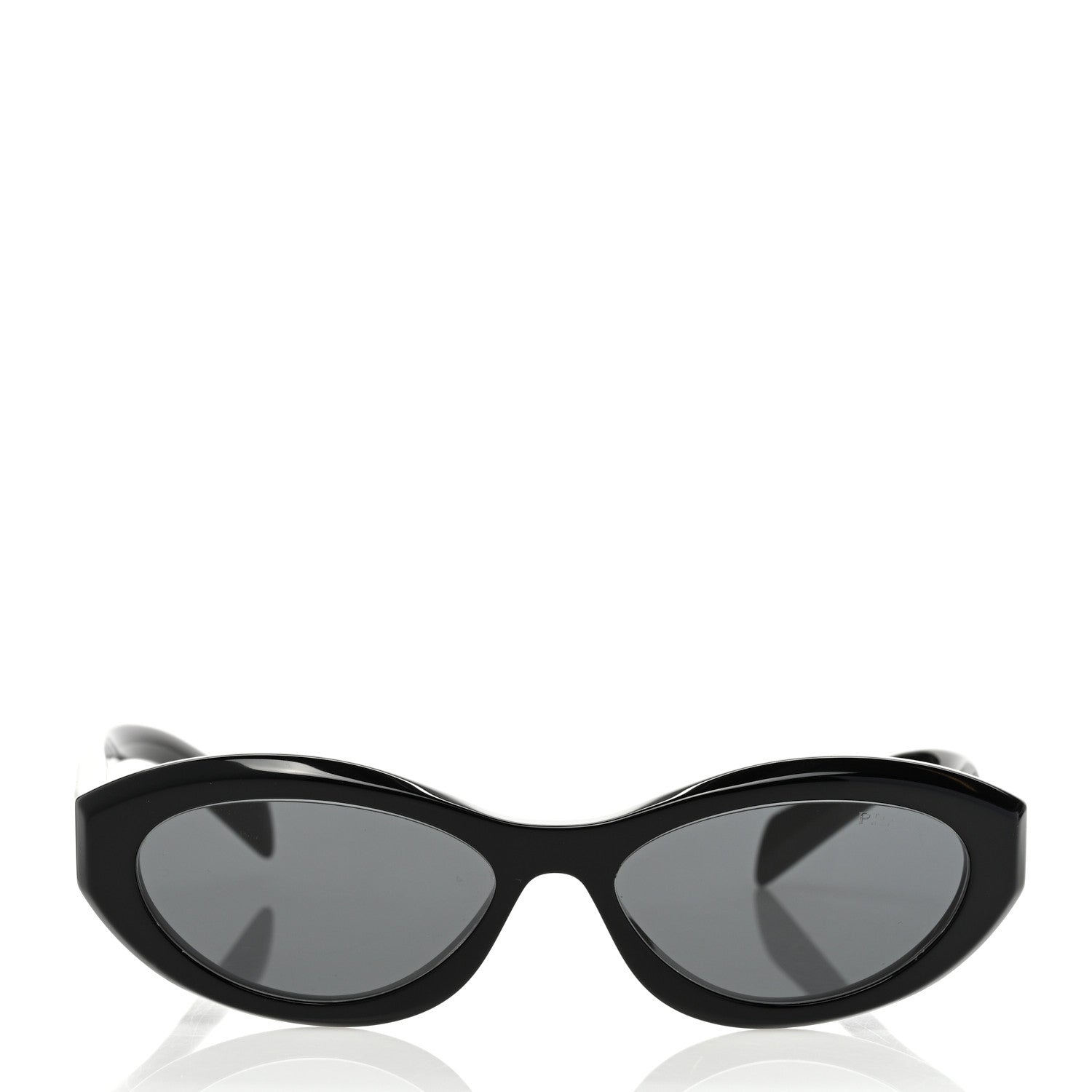 Prada Acetate Oval Sunglasses SPR 26Z Black 2 of 8