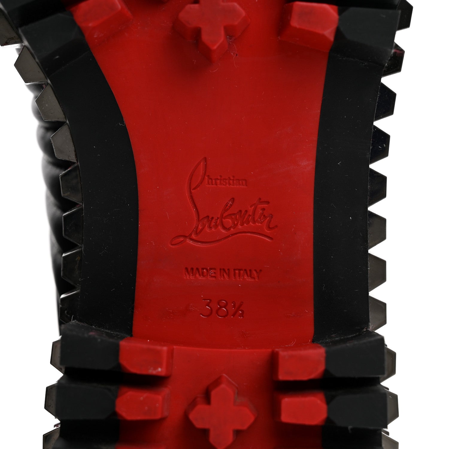 Christian Louboutin Calfskin Quilted Yetota Combat Boots 38.5 Black 7 of 8