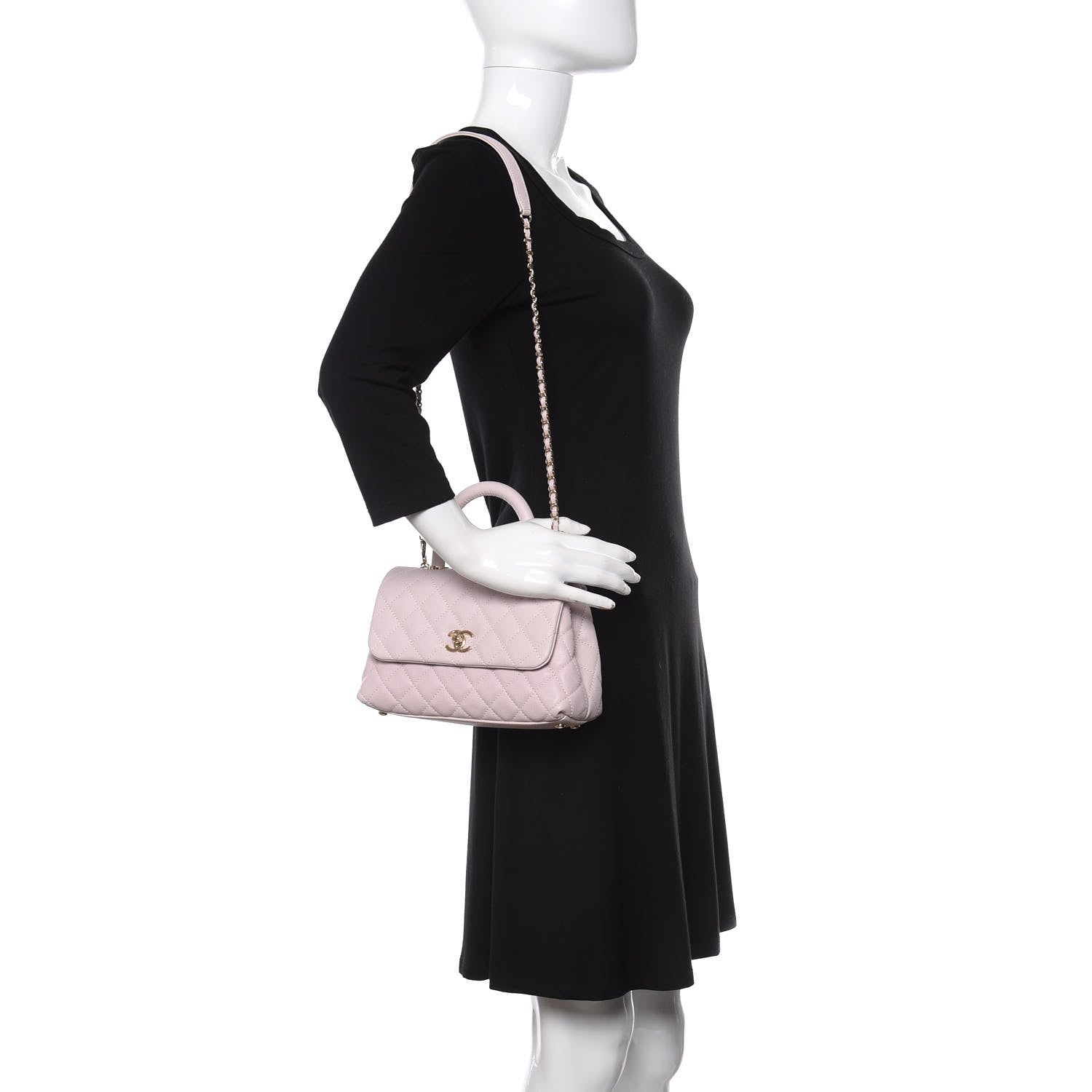 Chanel Caviar Quilted Mini Coco Handle Flap Lilas Lilac 2 of 11