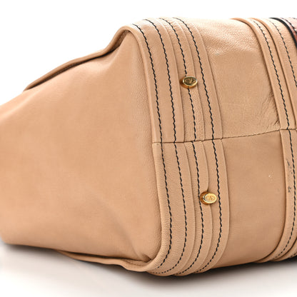 Valentino Garavani Nappa Bow Tote Beige Camel 8 of 13