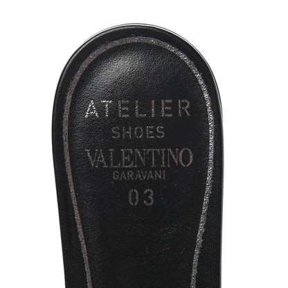 Valentino Garavani Nappa Atelier 03 Rose Edition Slide Sandals 38 Black 7 of 10