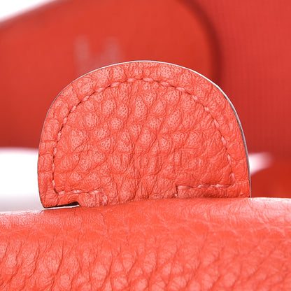 Hermes Taurillon Clemence Evelyne III PM Rouge Pivoine 7 of 8
