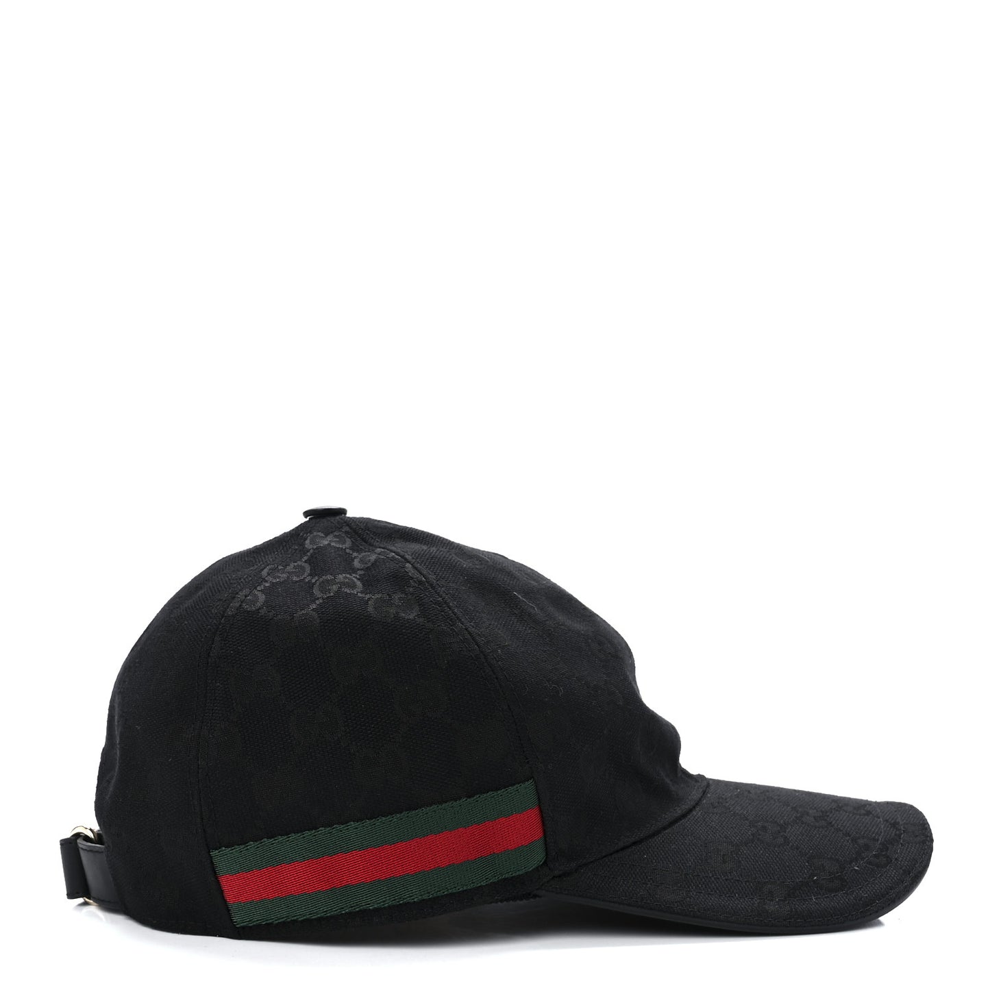 Monogram Web Baseball Hat M Black