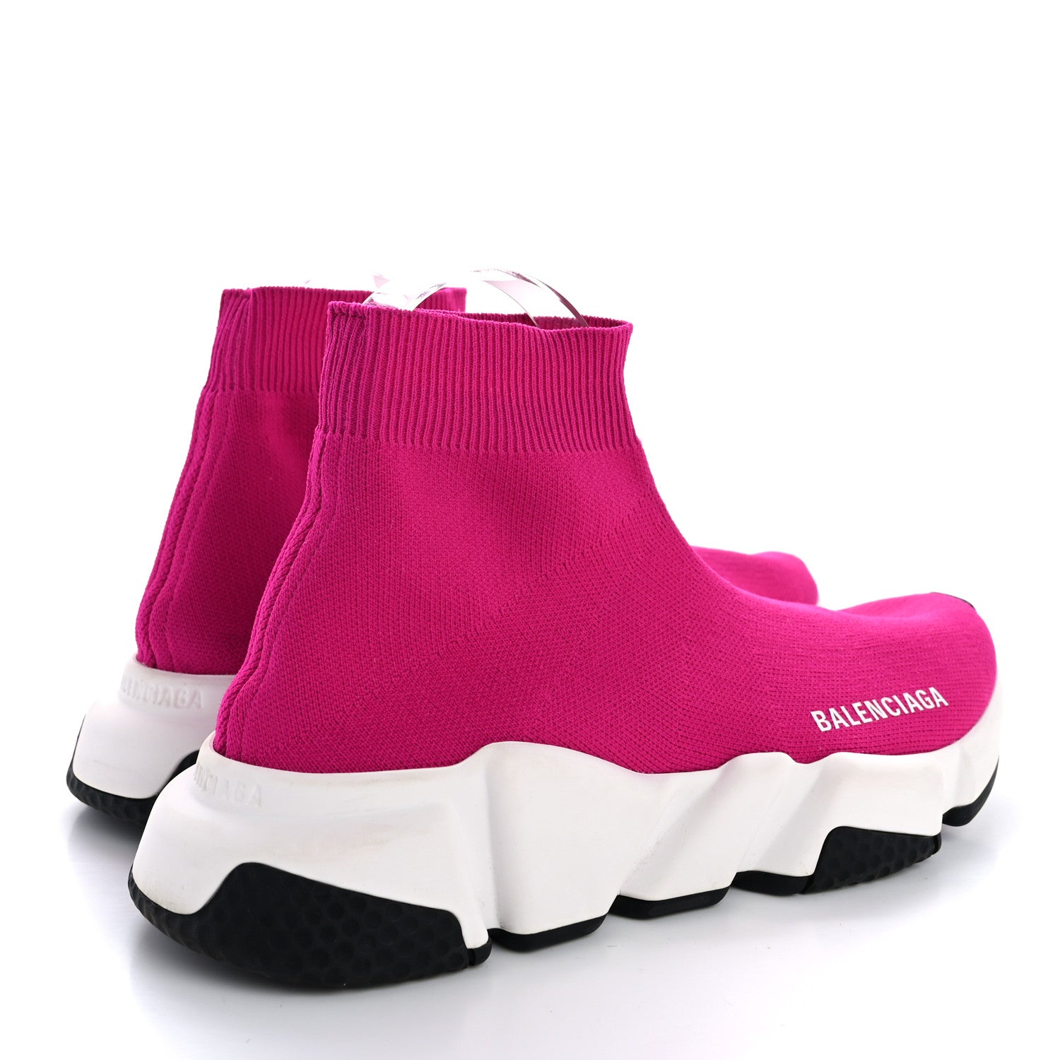 Balenciaga Neoprene Knit Womens Speed Sneakers 36 Rose Fuchsia 5 of 11