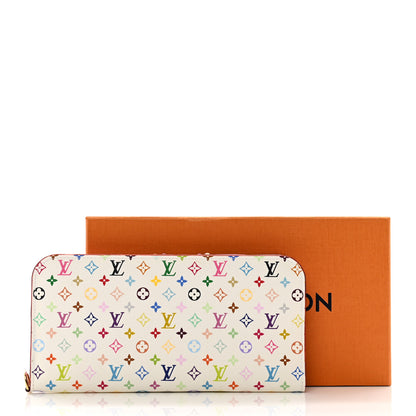 Louis Vuitton Monogram Multicolor Insolite Wallet White Litchi 3 of 8