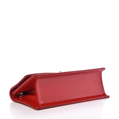 Chanel Glazed Calfskin Quilted East West Flap Red 4 of 13