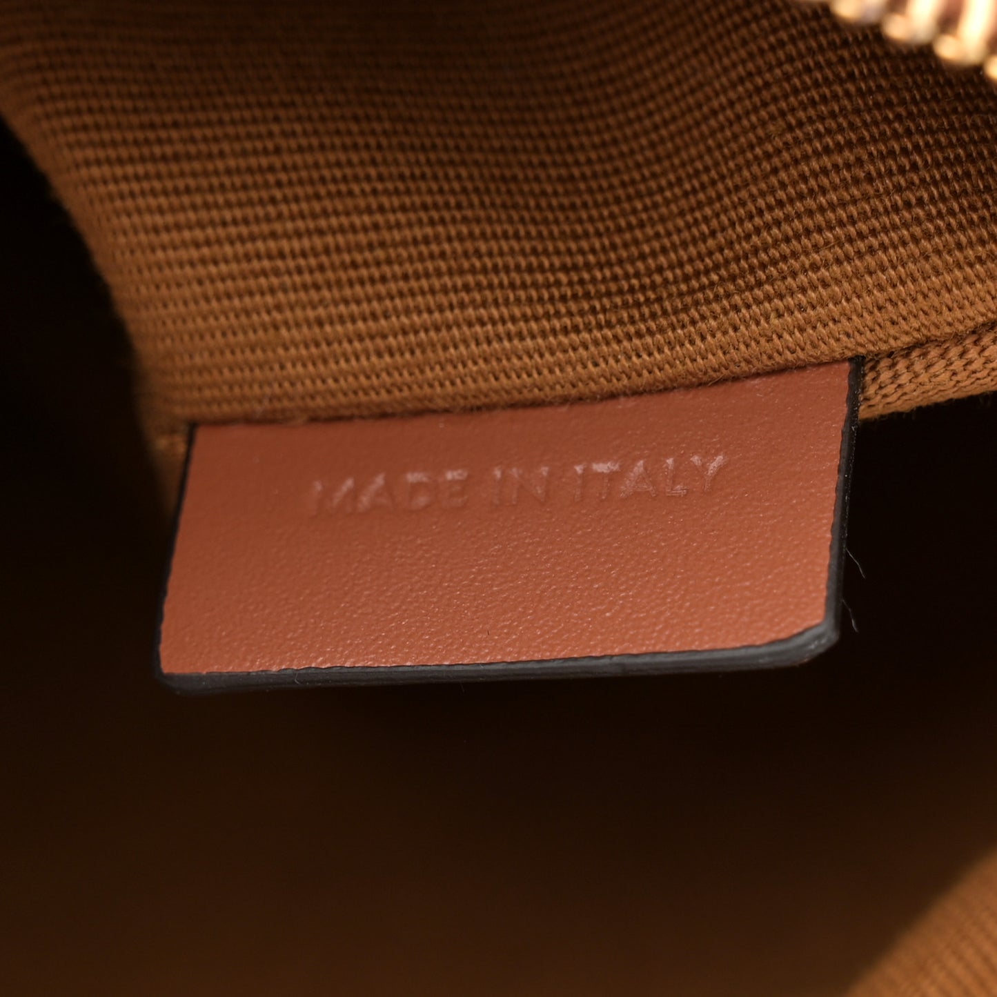 Calfskin Triomphe Canvas Small Heloise Shoulder Bag Tan