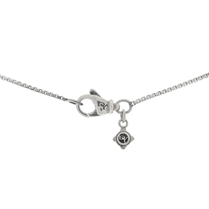 David Yurman Sterling Silver Black Diamond 8mm Petite Chatelaine Pendant Necklace 3 of 3