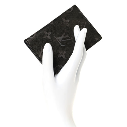 Louis Vuitton Brushed Monogram Pocket Organizer Black White 2 of 7