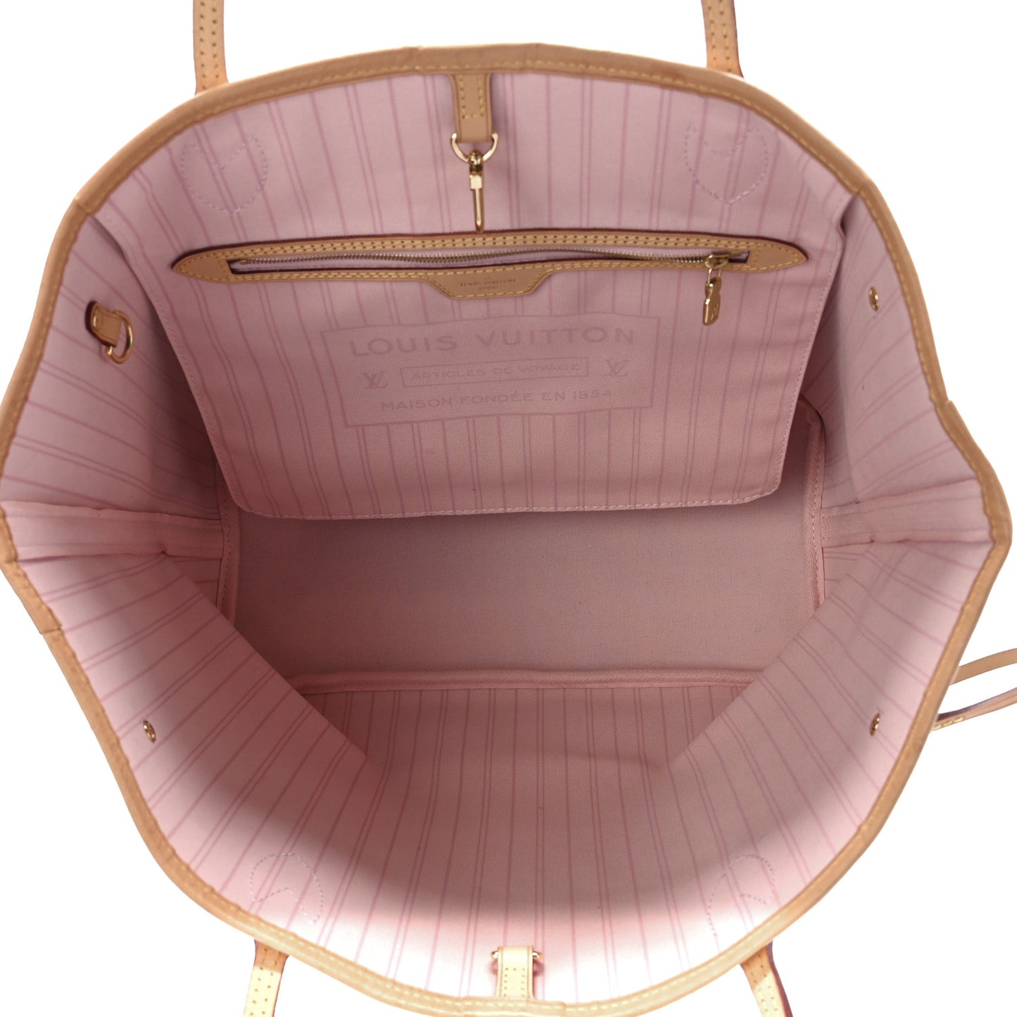 Damier Azur Neo Neverfull MM Rose Ballerine