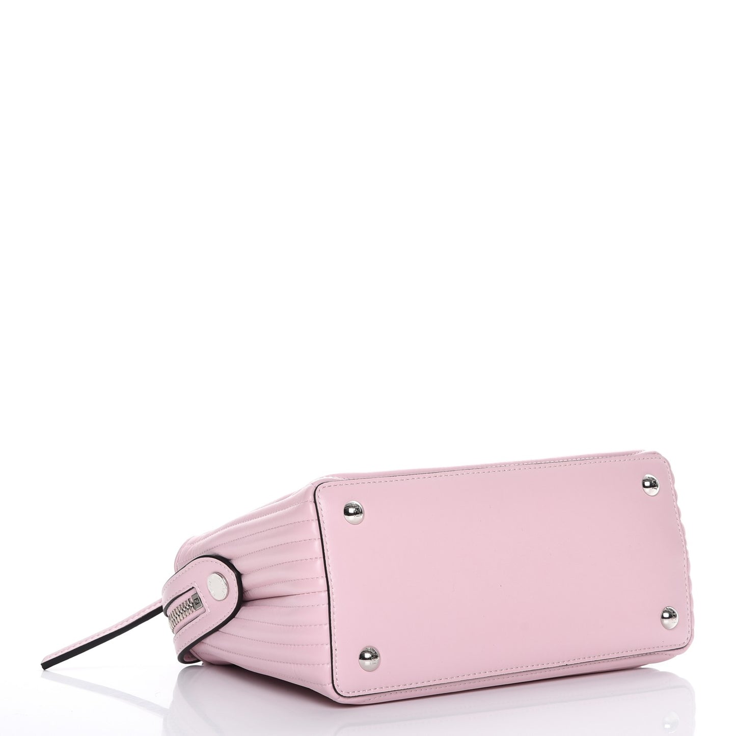 Shiny Nappa Trapuntata Small DotCom Click Chain Satchel Peonia