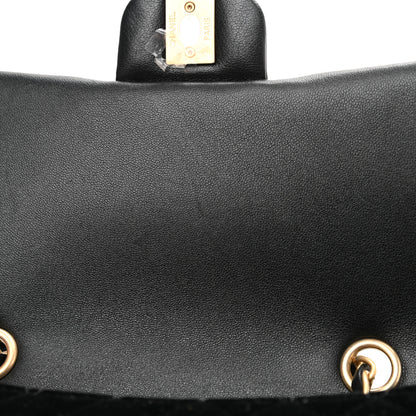 Chanel Metallic Lambskin Velvet Quilted Medium Flap Black 10 of 11
