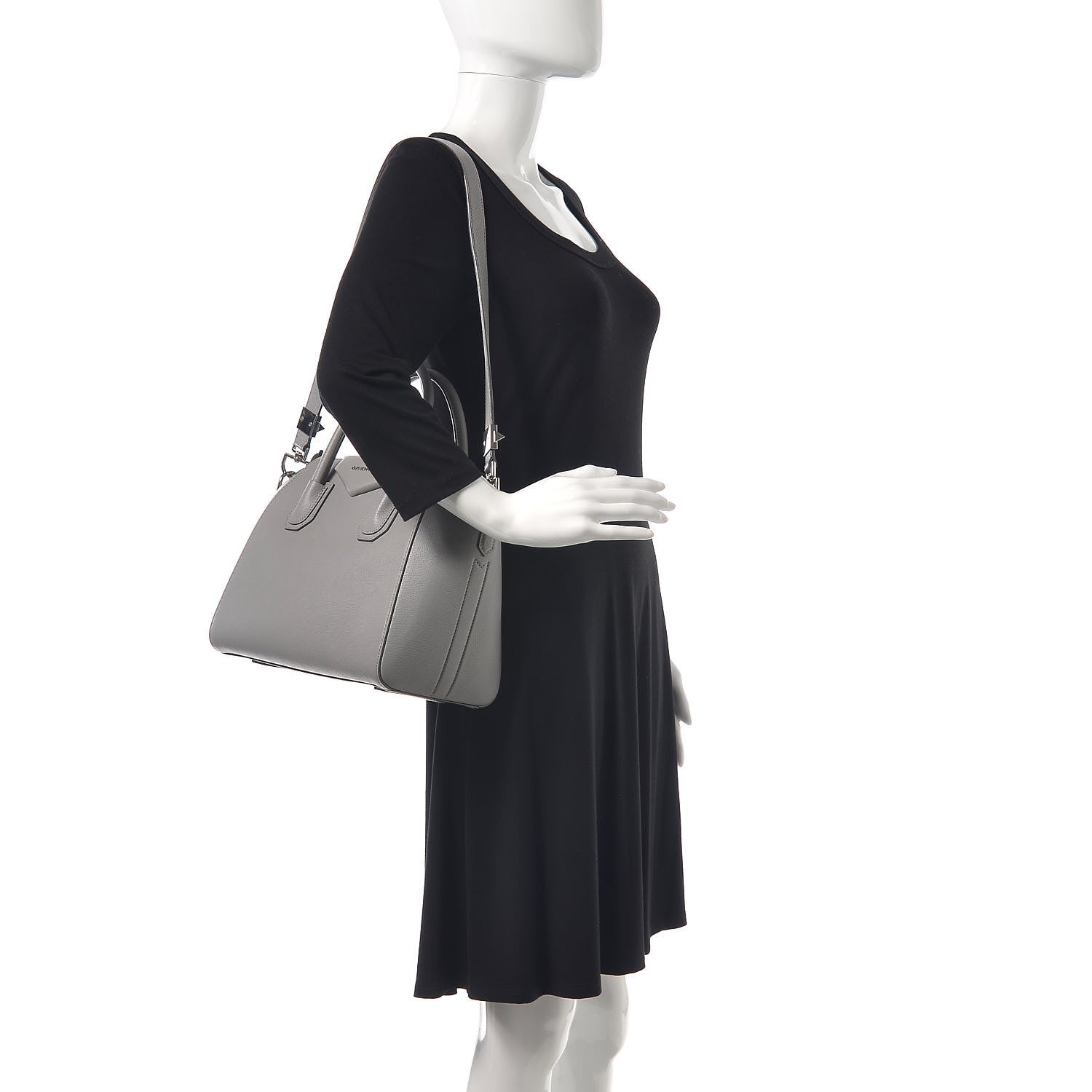 Givenchy Sugar Goatskin Small Antigona Pearl Grey 2 of 11