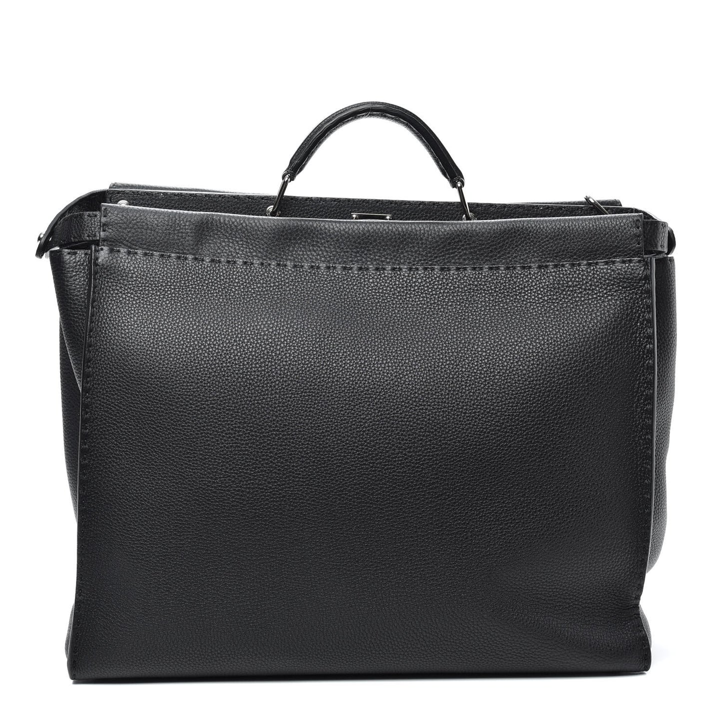 Cuoio Romano Selleria Monster Eyes Inlay Large Mens Peekaboo Iconic Essential Satchel Black Sunflower