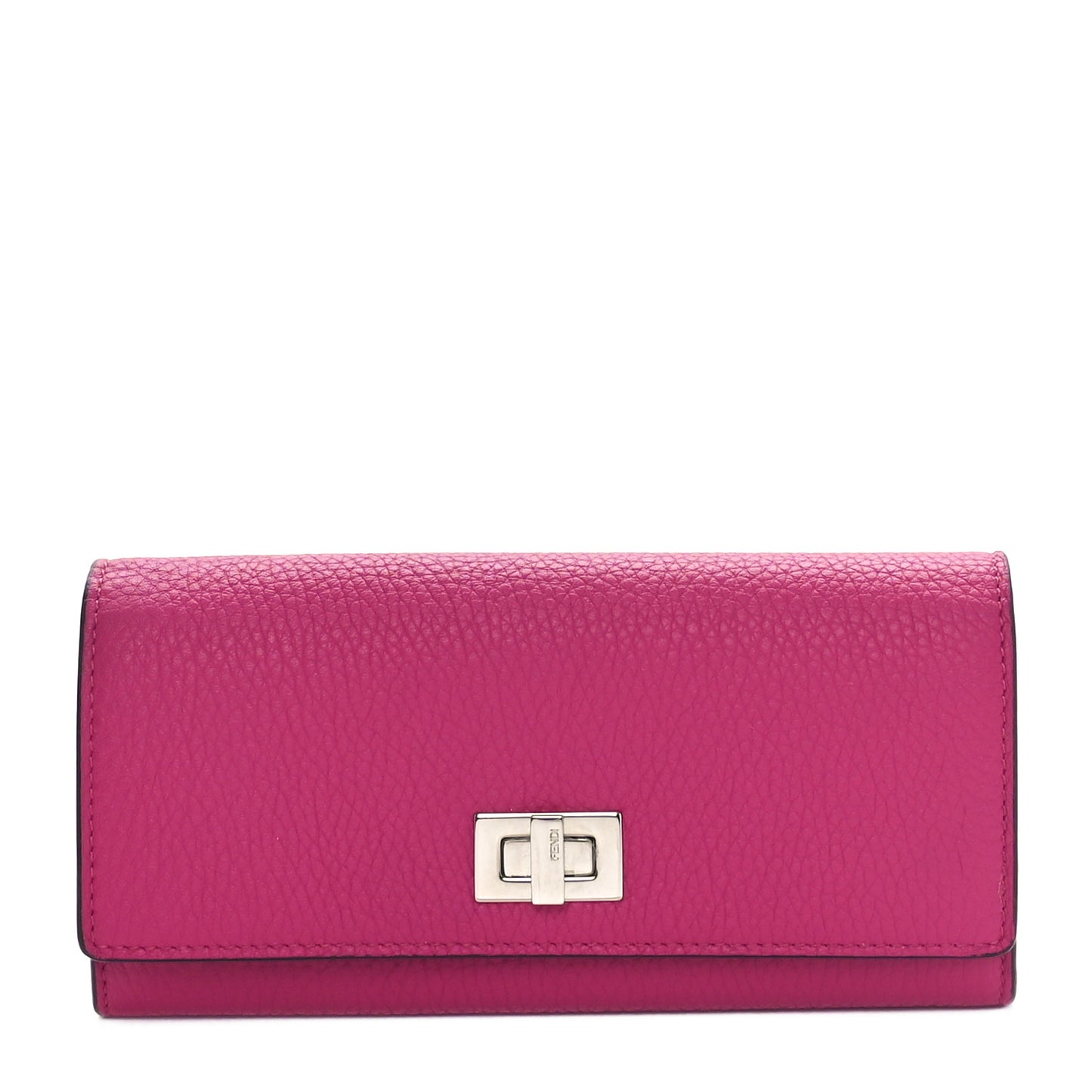 Cuoio Romano Vitello Grace Selleria Peekaboo Continental Wallet Geranio