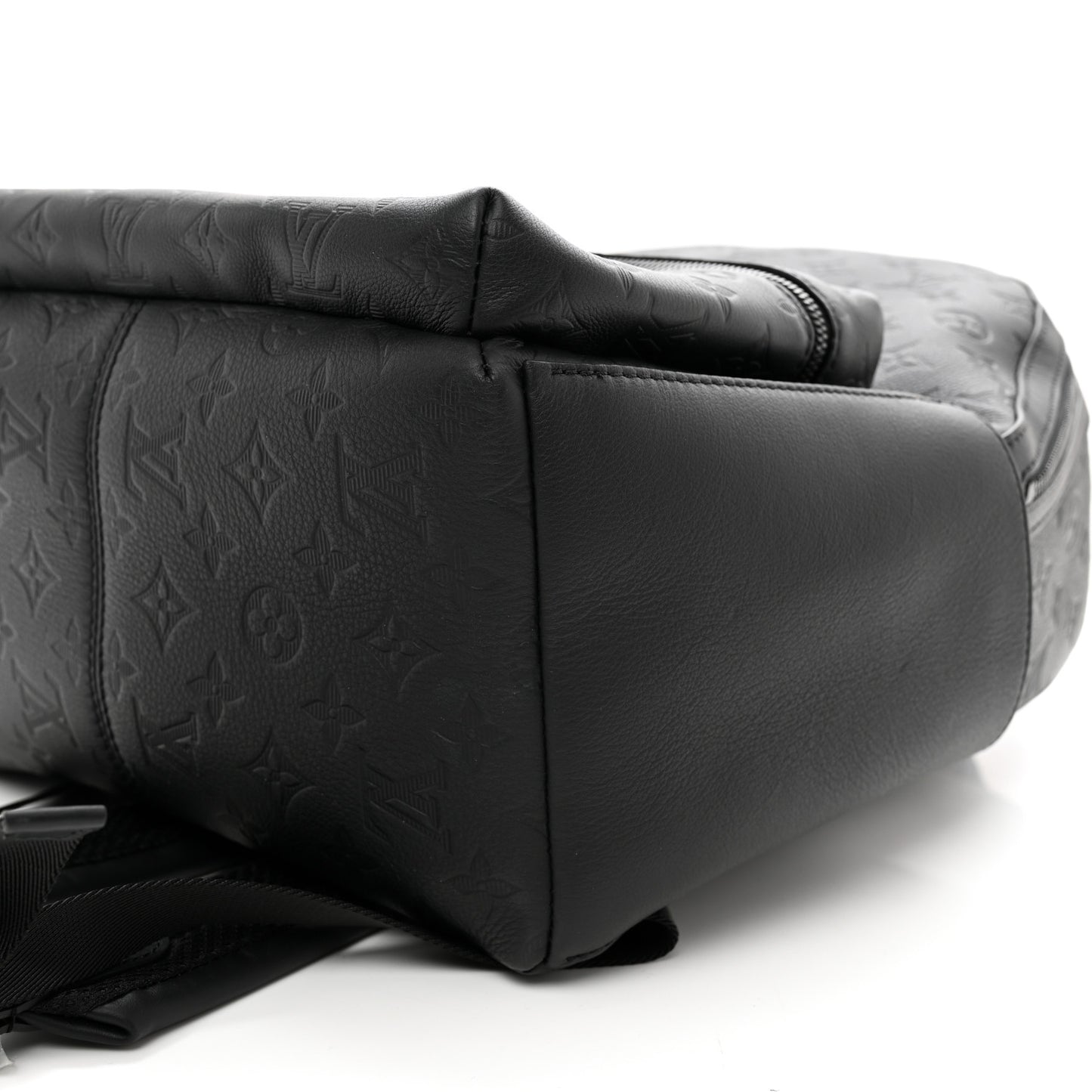 Calfskin Monogram Shadow Discovery Backpack Black