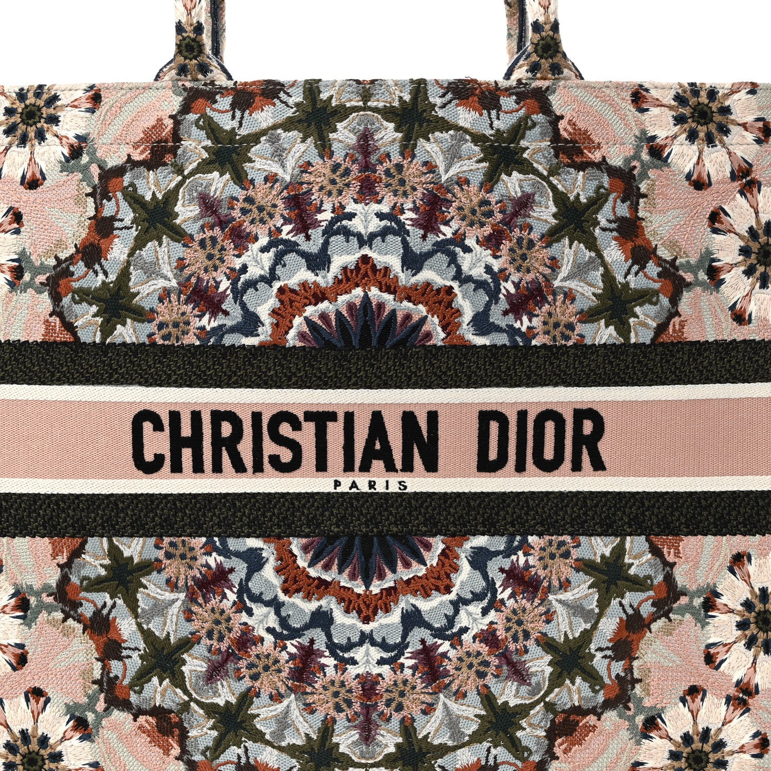 Christian Dior Canvas Embroidered Large KaleiDioroscopic Book Tote Multicolor 7 of 10