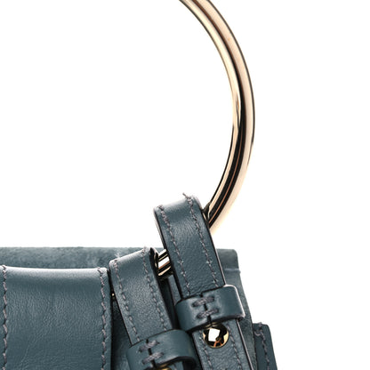 Chloe Suede Calfskin Mini Faye Bracelet Bag Cloudy Blue 12 of 12