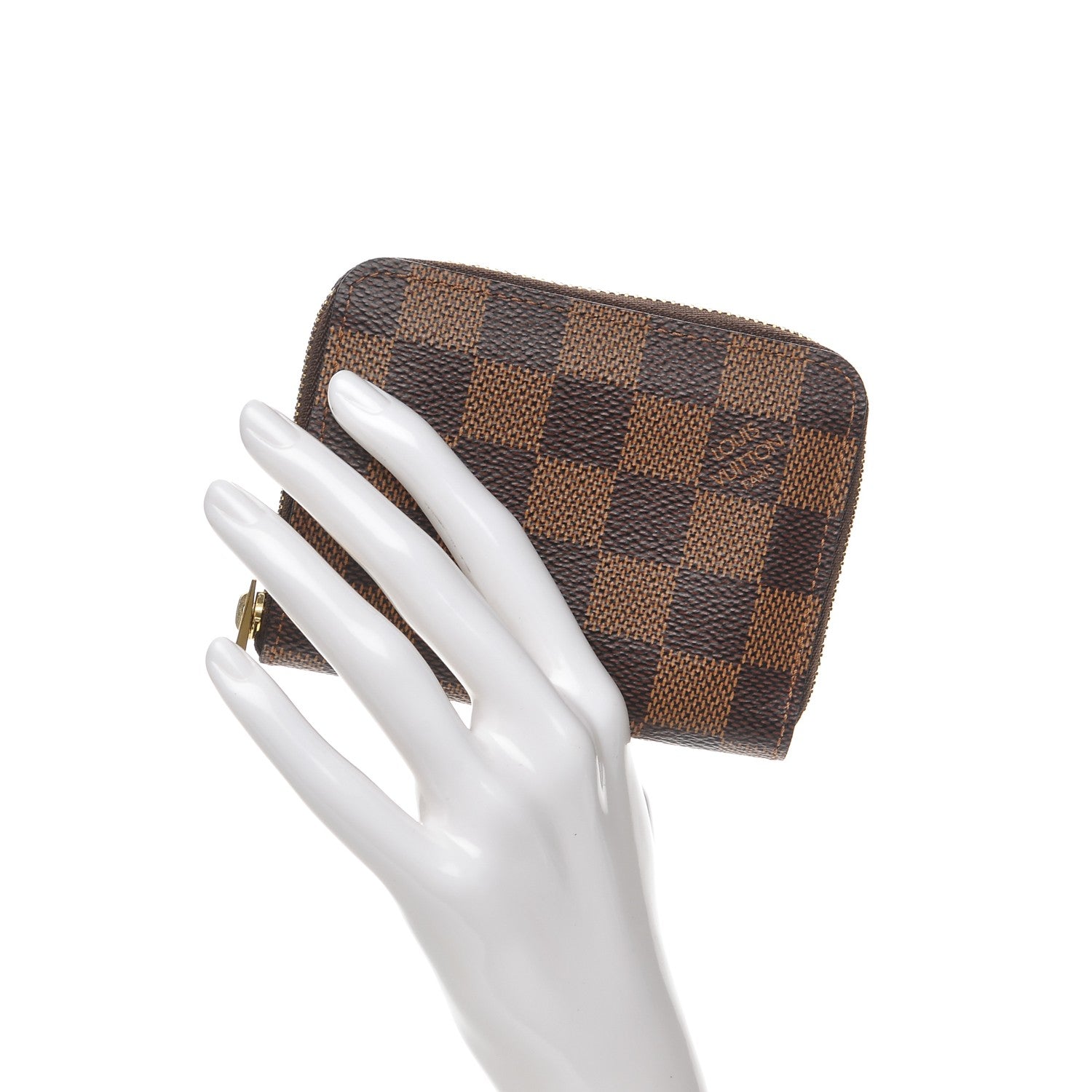 Louis Vuitton Damier Ebene Zippy Coin Purse 2 of 8
