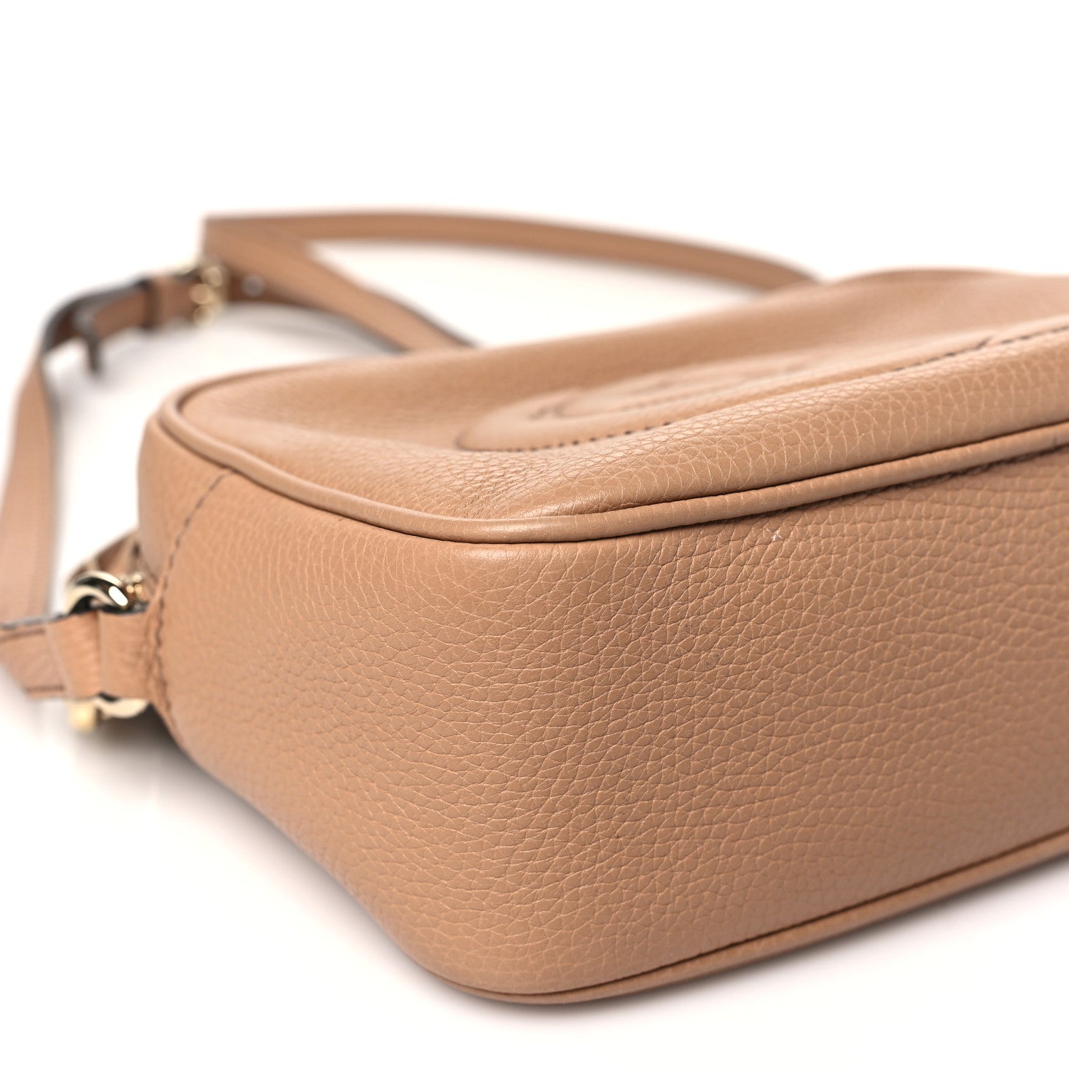 Gucci Pebbled Calfskin Small Soho Disco Bag Rose Beige 9 of 13