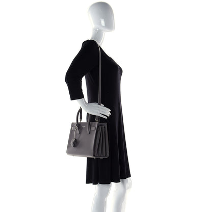 Saint Laurent Grained Calfskin Baby Sac De Jour Fog 3 of 6