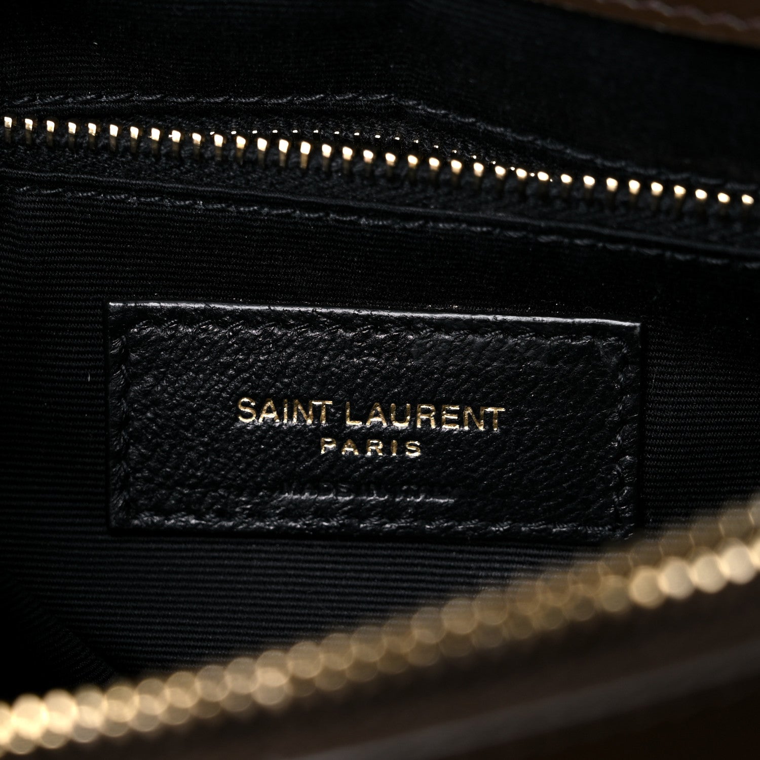 Saint Laurent Calfskin Y Quilted Monogram Medium Loulou Chain Satchel Soil Brown 7 of 15