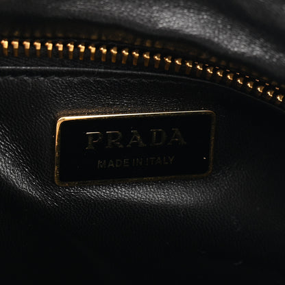 Prada Soft Calfskin Medium Aimee Shoulder Bag Black 6 of 10