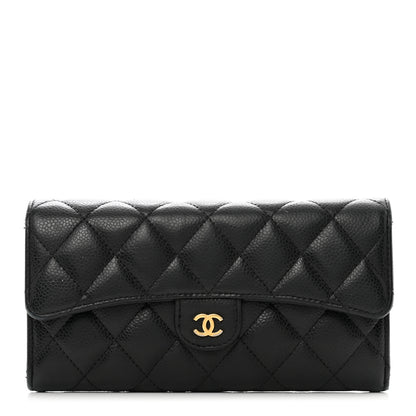 Chanel Caviar Quilted Large Flap Wallet Black 1 of 10