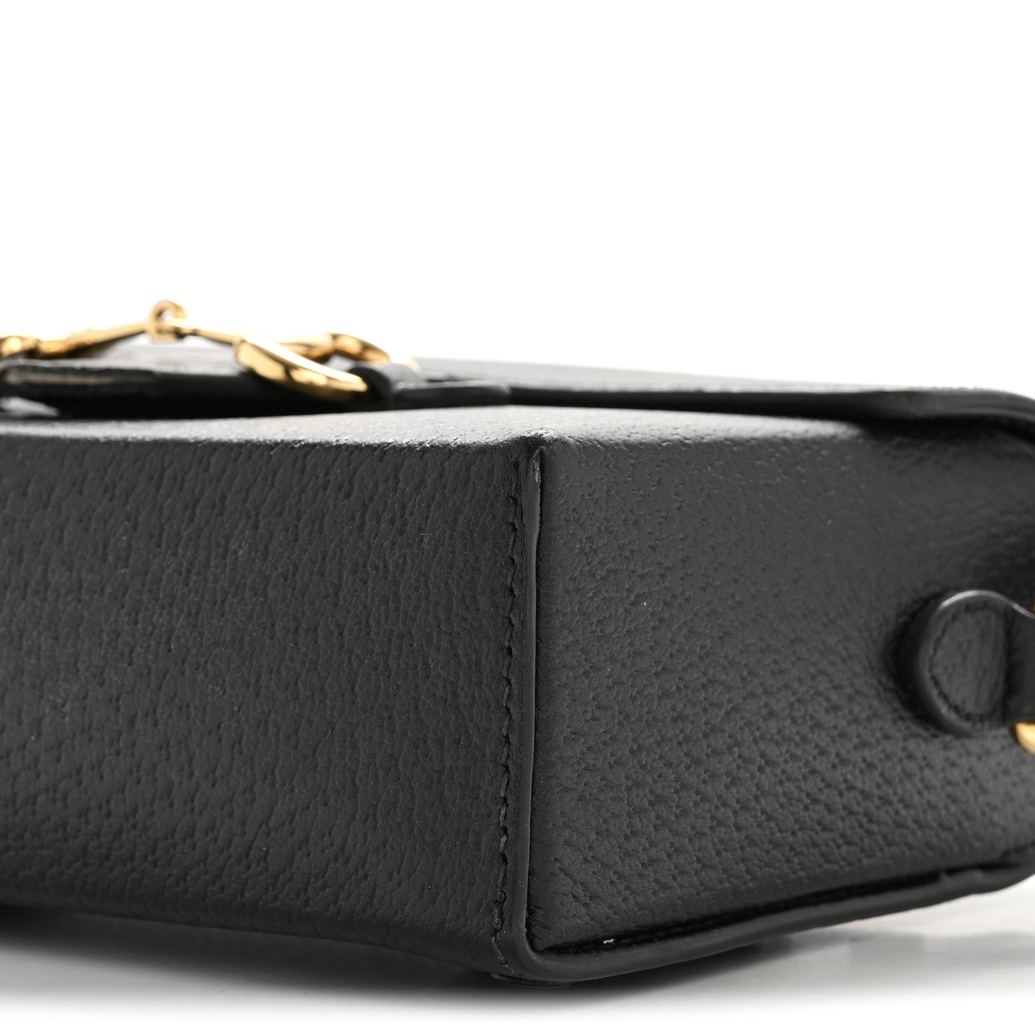 Gucci Calfskin Horsebit 1955 Shoulder Bag Black 10 of 17