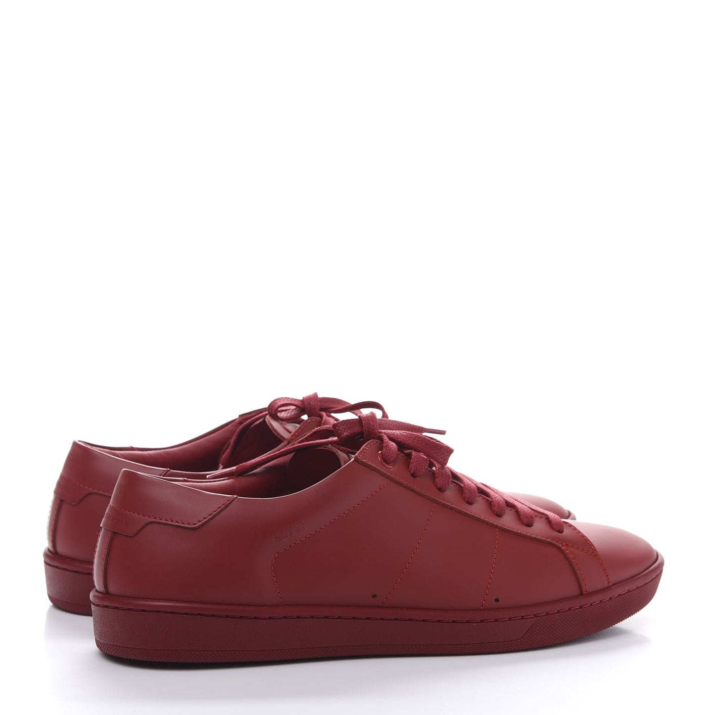 Calfskin Mens Alpha Sneakers 41 Rouge Eros