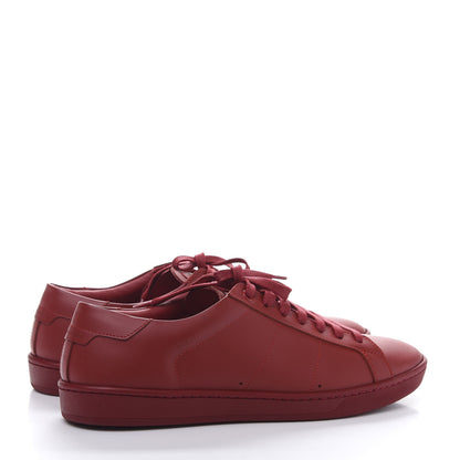 Saint Laurent Calfskin Mens Alpha Sneakers 41 Rouge Eros 4 of 9