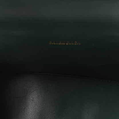 Balenciaga Shiny Calfskin Crocodile Embossed Hourglass Top Handle Bag XS Forest Green 5 of 9