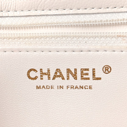 Chanel Caviar Quilted Medium Sweet Classic Flap White 6 of 10