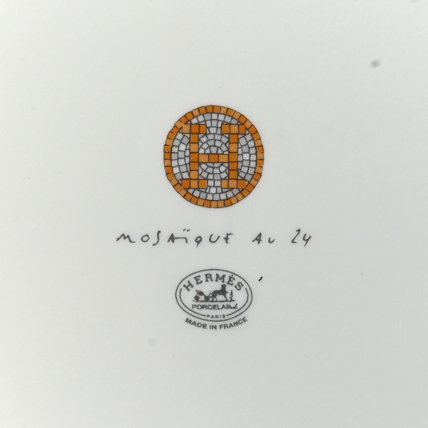 Porcelain Mosaique au 24 Square Plate