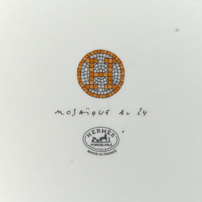 Hermes Porcelain Mosaique au 24 Square Plate 3 of 5