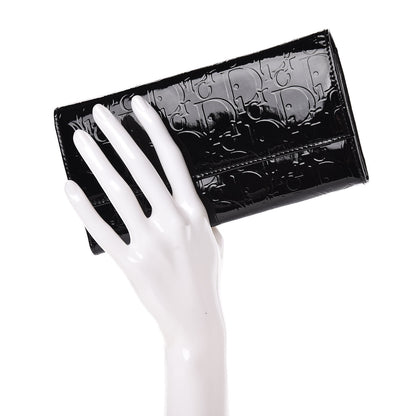 Christian Dior Patent Ultimate Rendez-vous Chain Wallet Black 3 of 11