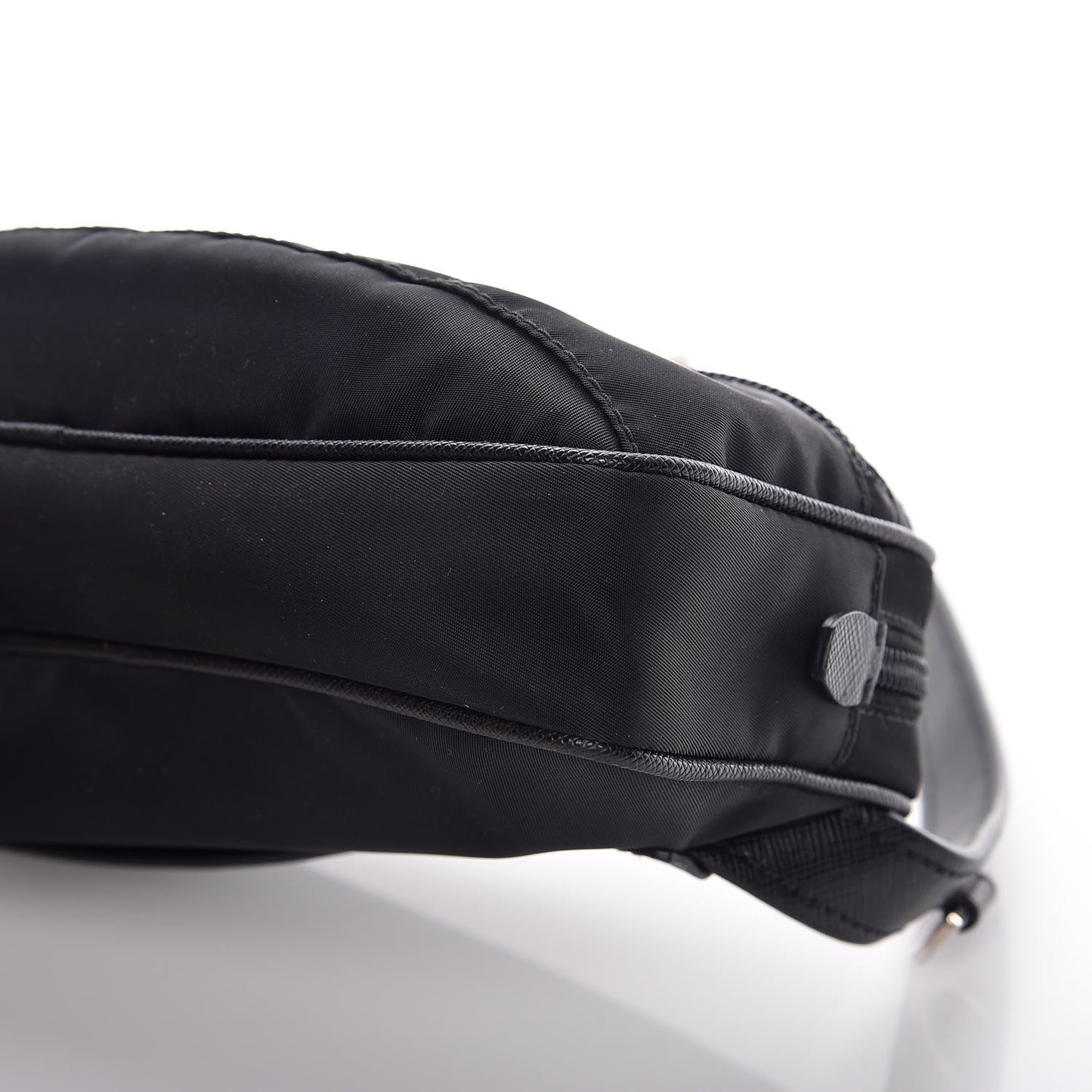 Tessuto Nylon Saffiano Belt Bag Black