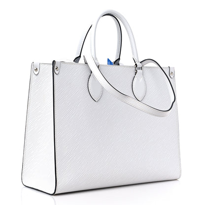 Louis Vuitton Epi Onthego MM White 3 of 9