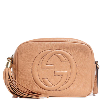 Gucci Pebbled Calfskin Small Soho Disco Bag Rose Beige 1 of 7