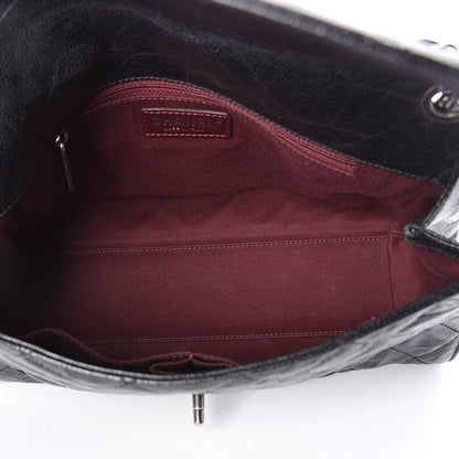 Chanel Crumpled Grained Calfskin Jumbo CC Crave Flap Black 5 of 12