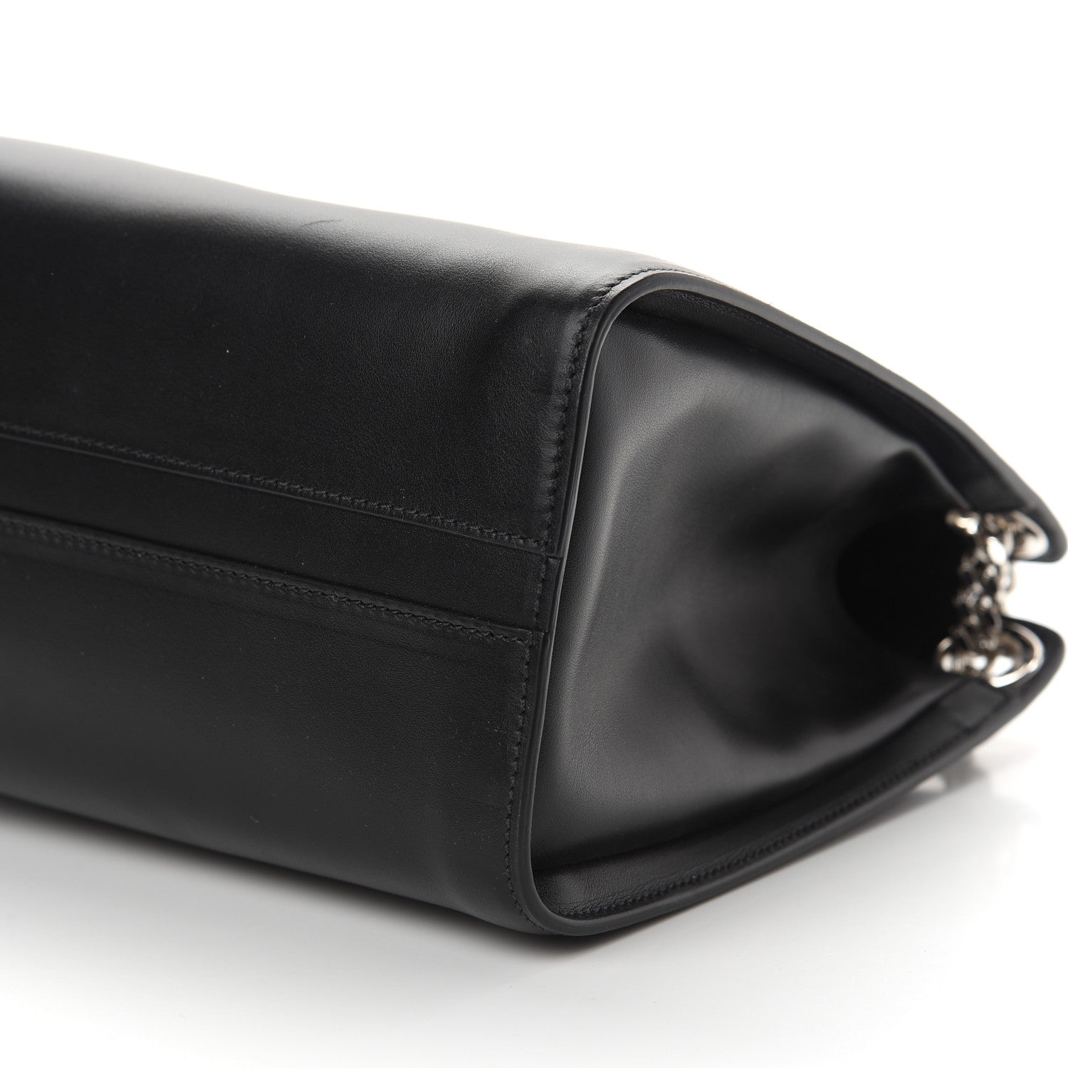 Chloe Shiny Calfskin Medium Annie Shoulder Bag Black 9 of 11