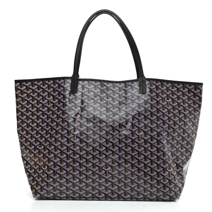Goyard Goyardine Saint Louis Claire Voie GM Black Purple 3 of 11