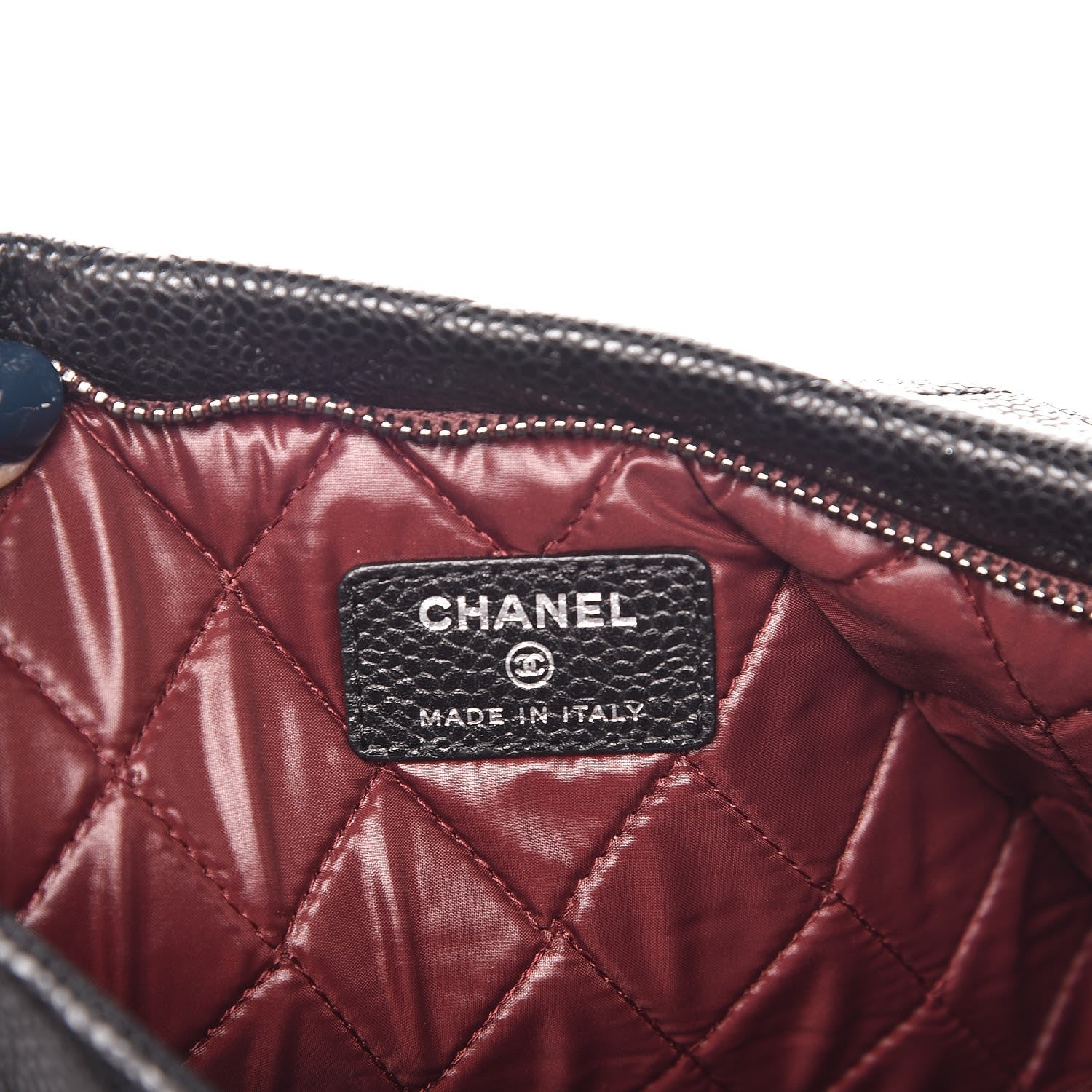 Chanel Caviar Quilted CC Beauty Clutch Black 7 of 8